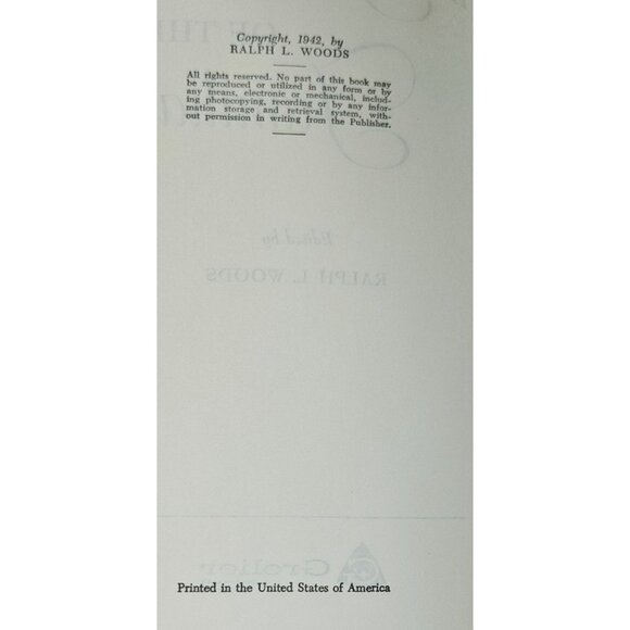 Ralph L. Woods 1942 Book Leatherbound Set A Treasury Of The Familiar Humor & Mor - Picture 10 of 11